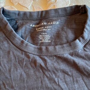 American Eagle Outfitters Men's Charcoal Tee